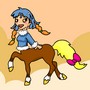 Manon transformée en cheval !
