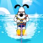 Ski nautique de chien