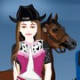 Cowgirl et son cheval